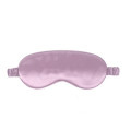 19Momme wholesale women travel relaxed satin fabric eye cover pink silk eye mask logo